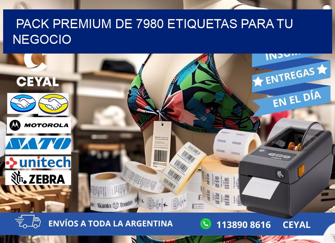 Pack premium de 7980 etiquetas para tu negocio