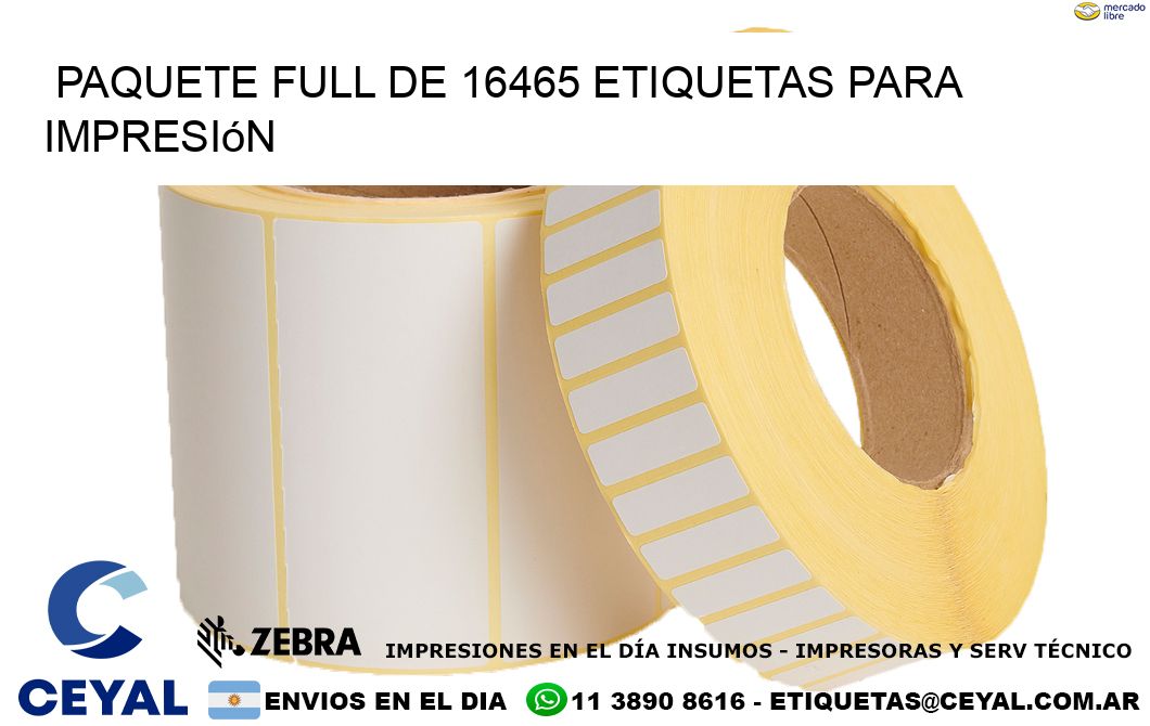 Paquete full de 16465 etiquetas para impresión