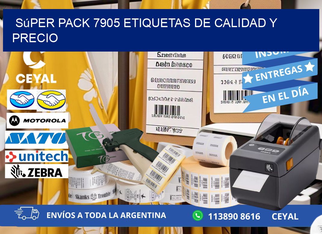 Súper pack 7905 etiquetas de calidad y precio