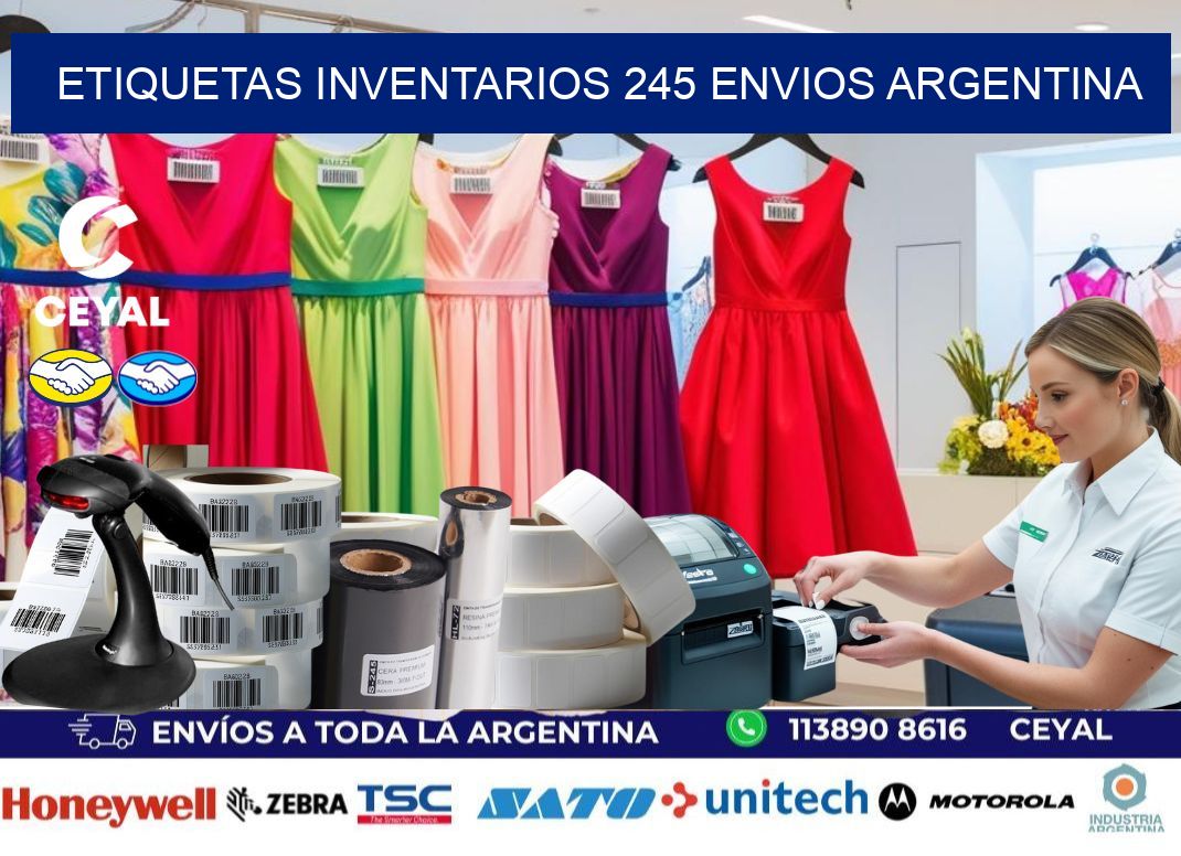 etiquetas inventarios 245 ENVIOS ARGENTINA