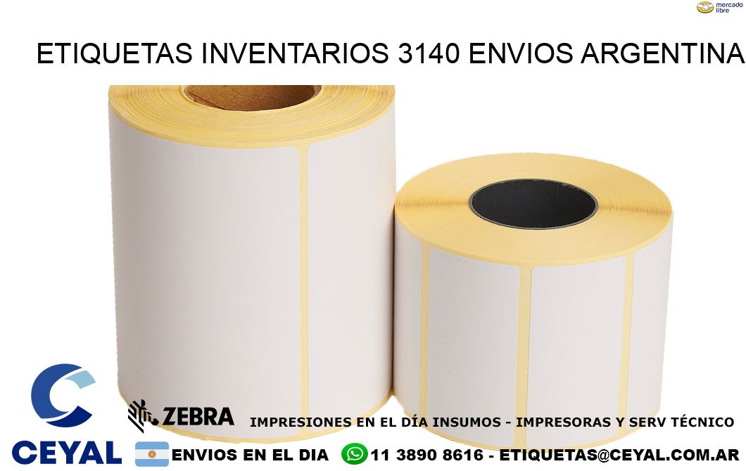 etiquetas inventarios 3140 ENVIOS ARGENTINA