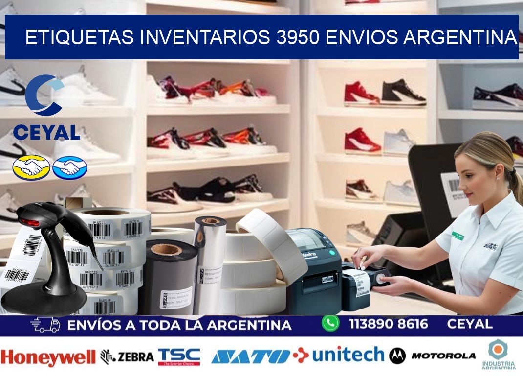 etiquetas inventarios 3950 ENVIOS ARGENTINA