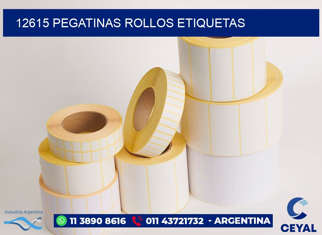 12615 Pegatinas rollos etiquetas