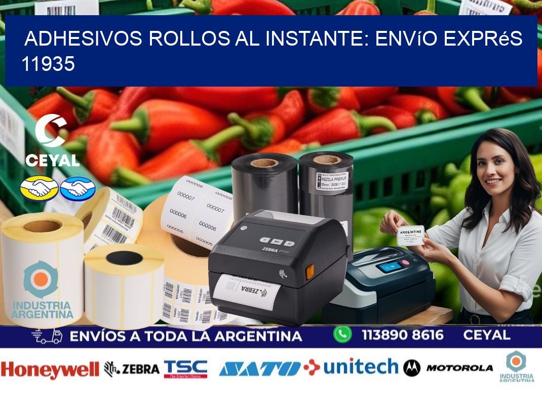 Adhesivos rollos al Instante: Envío Exprés 11935