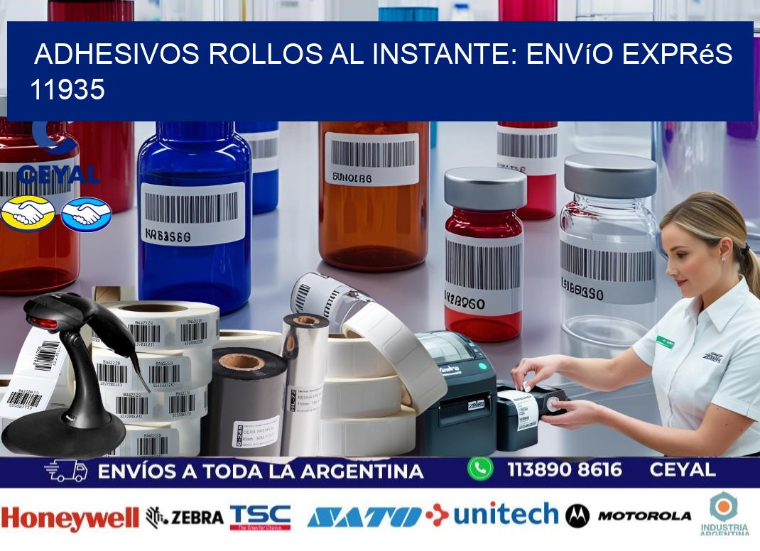 Adhesivos rollos al Instante: Envío Exprés 11935