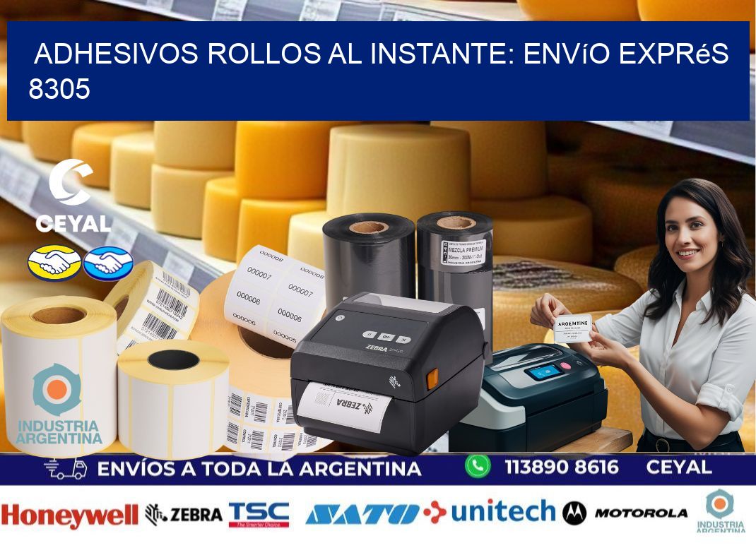 Adhesivos rollos al Instante: Envío Exprés 8305