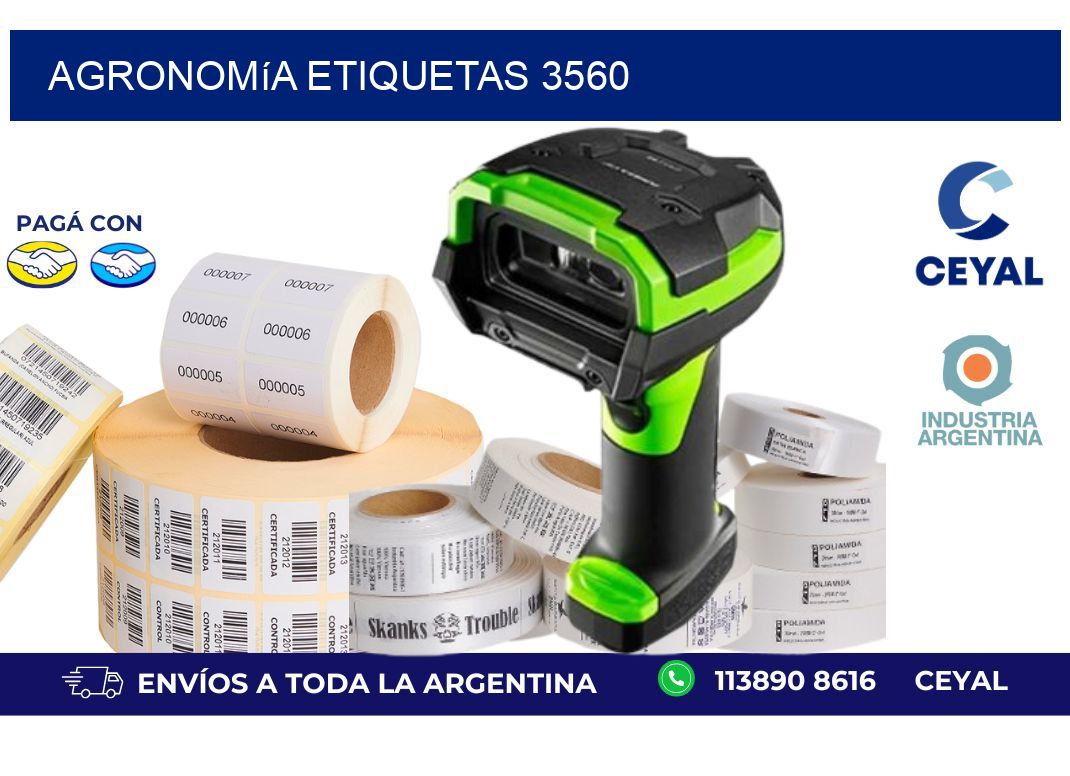 Agronomía etiquetas 3560