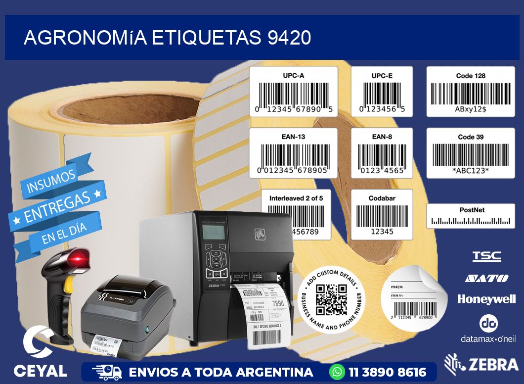 Agronomía etiquetas 9420