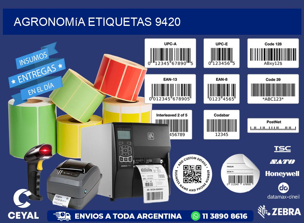 Agronomía etiquetas 9420