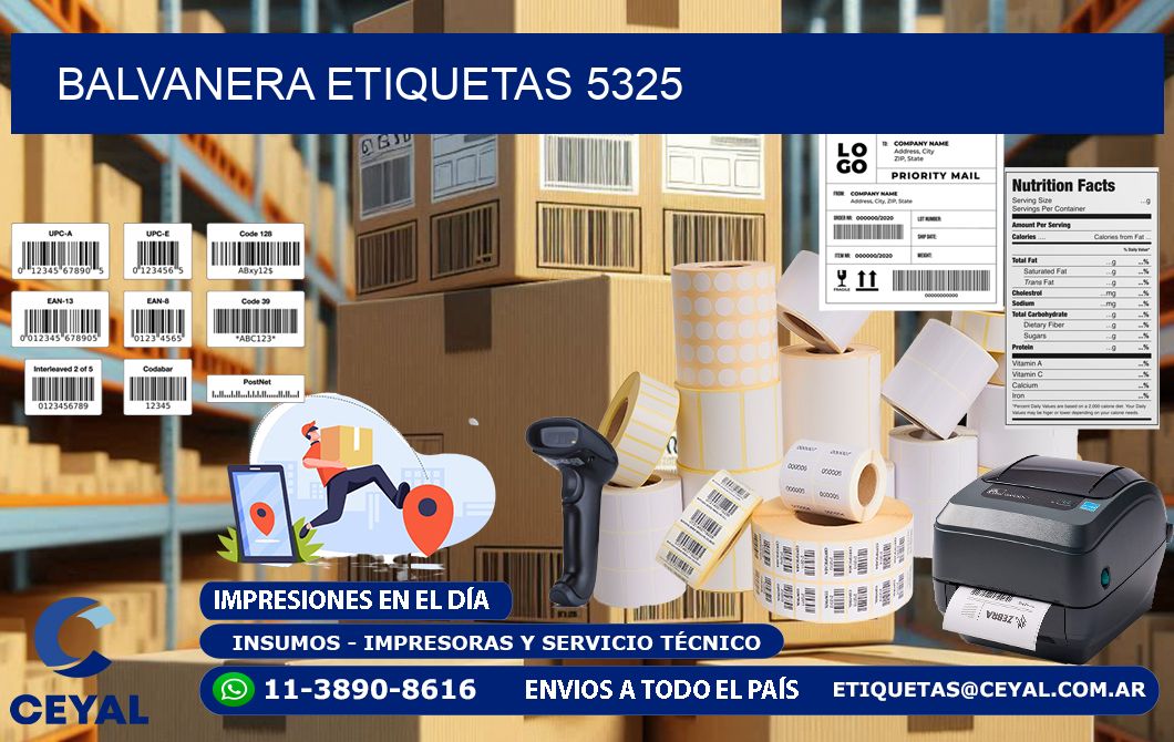 Balvanera etiquetas 5325