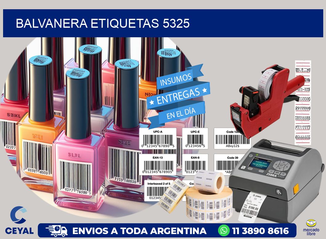 Balvanera etiquetas 5325