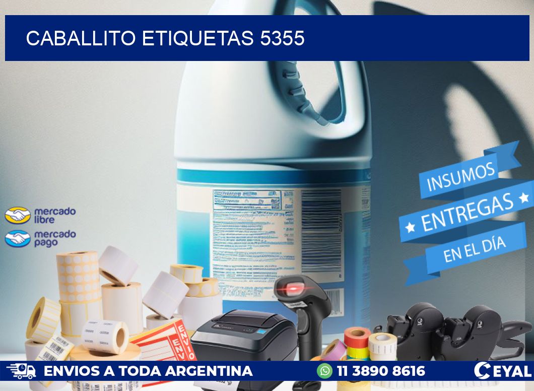 Caballito etiquetas 5355