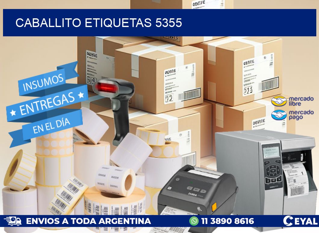 Caballito etiquetas 5355