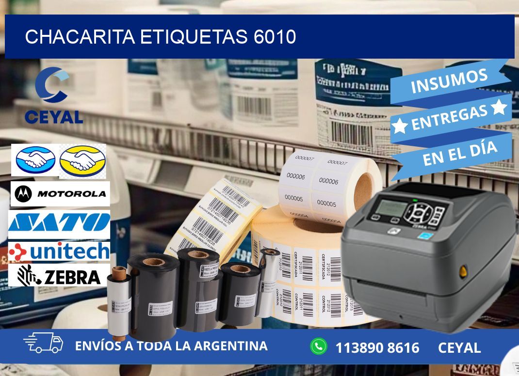 Chacarita etiquetas 6010