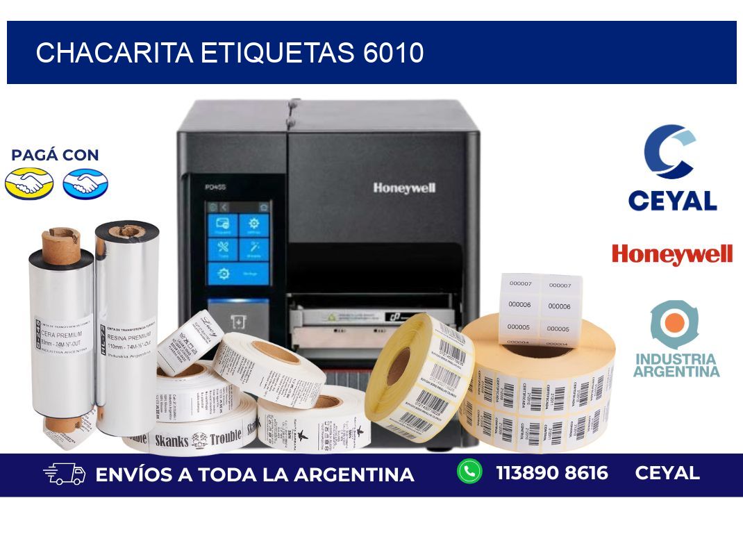 Chacarita etiquetas 6010