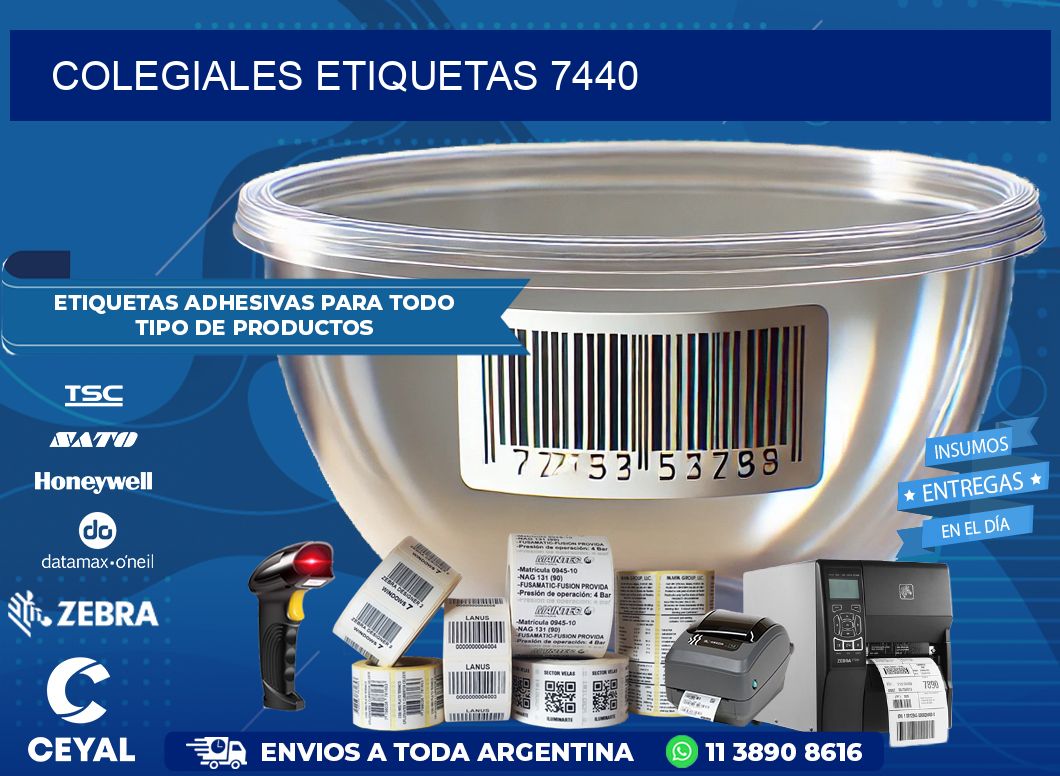 Colegiales etiquetas 7440