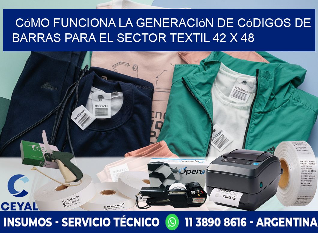 Cómo Funciona la Generación de Códigos de Barras para el Sector Textil 42 x 48