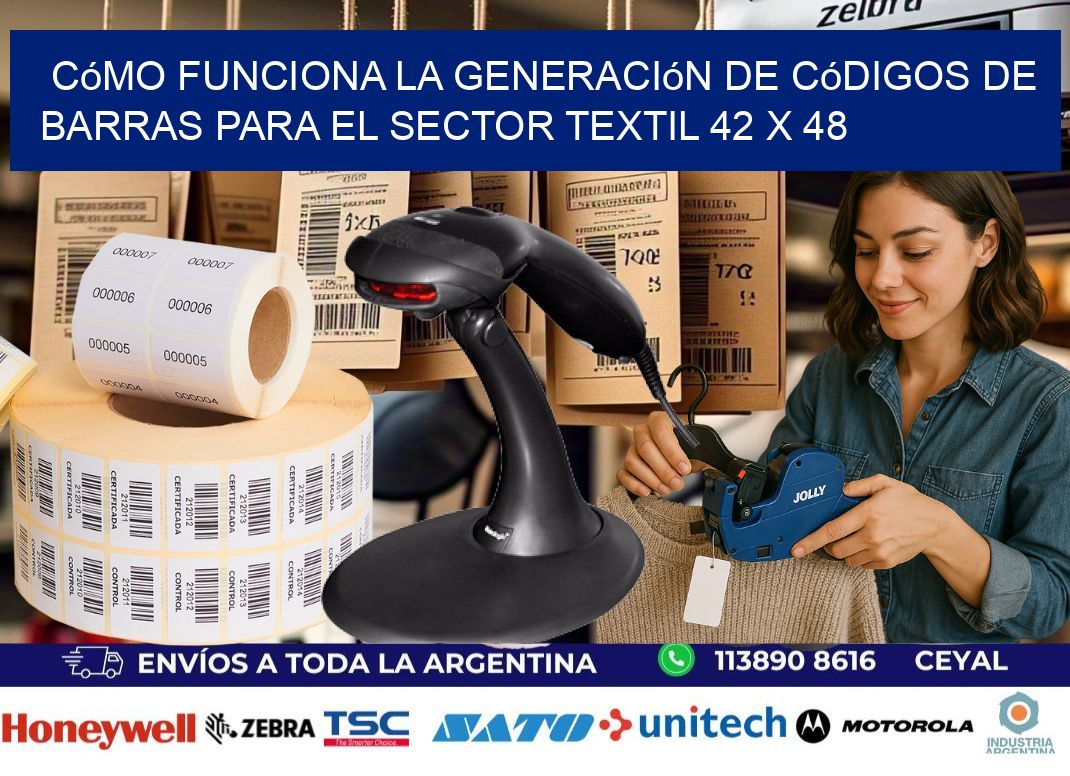 Cómo Funciona la Generación de Códigos de Barras para el Sector Textil 42 x 48