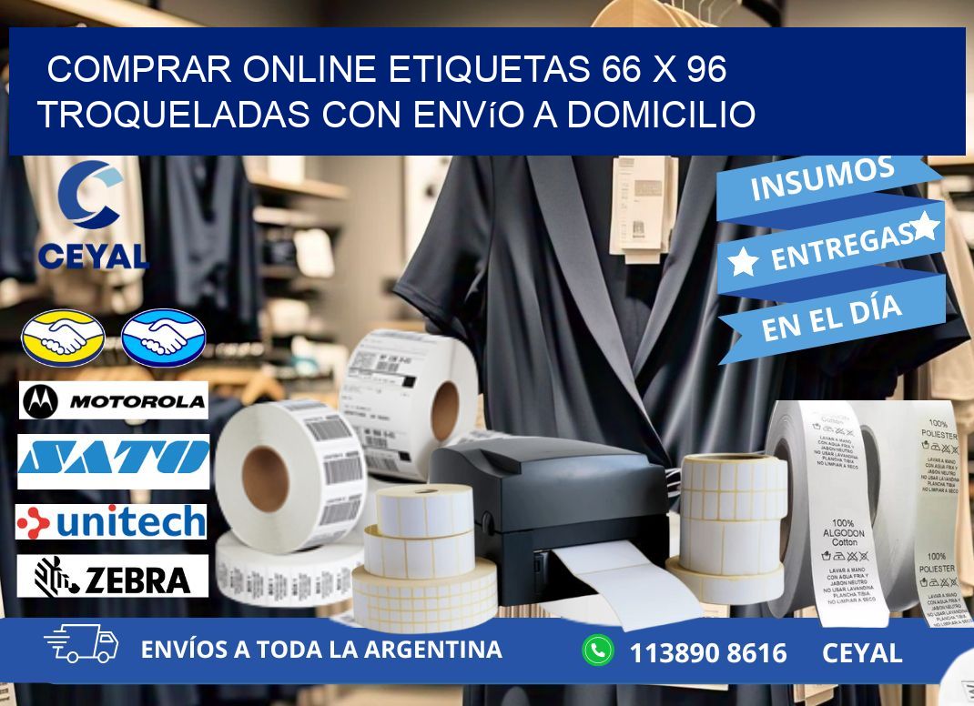 Comprar online etiquetas 66 x 96 troqueladas con envío a domicilio