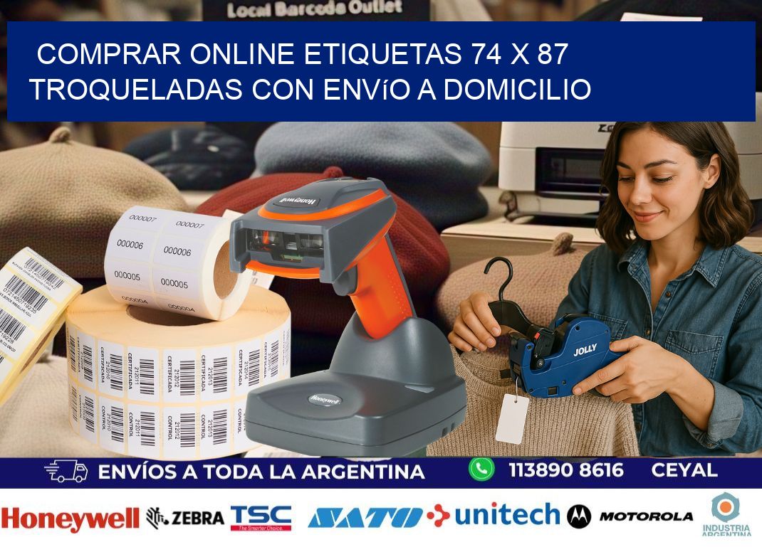 Comprar online etiquetas 74 x 87 troqueladas con envío a domicilio