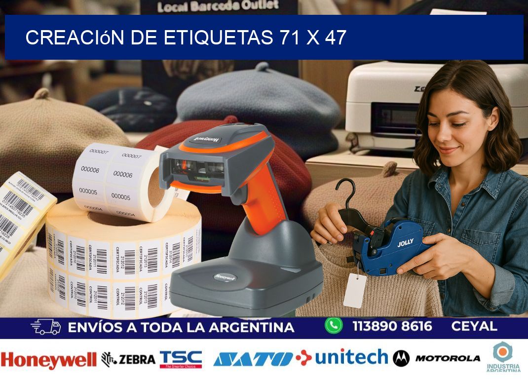 Creación de etiquetas 71 x 47