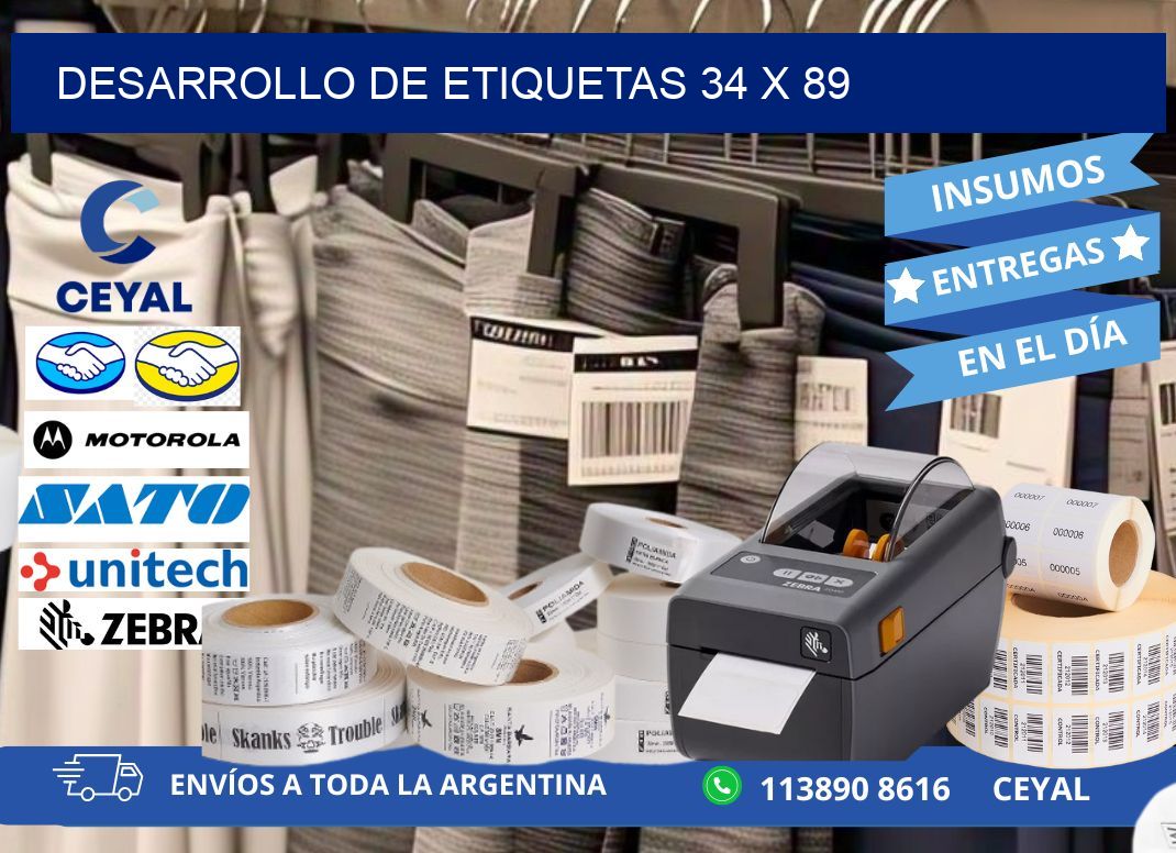 Desarrollo de etiquetas 34 x 89