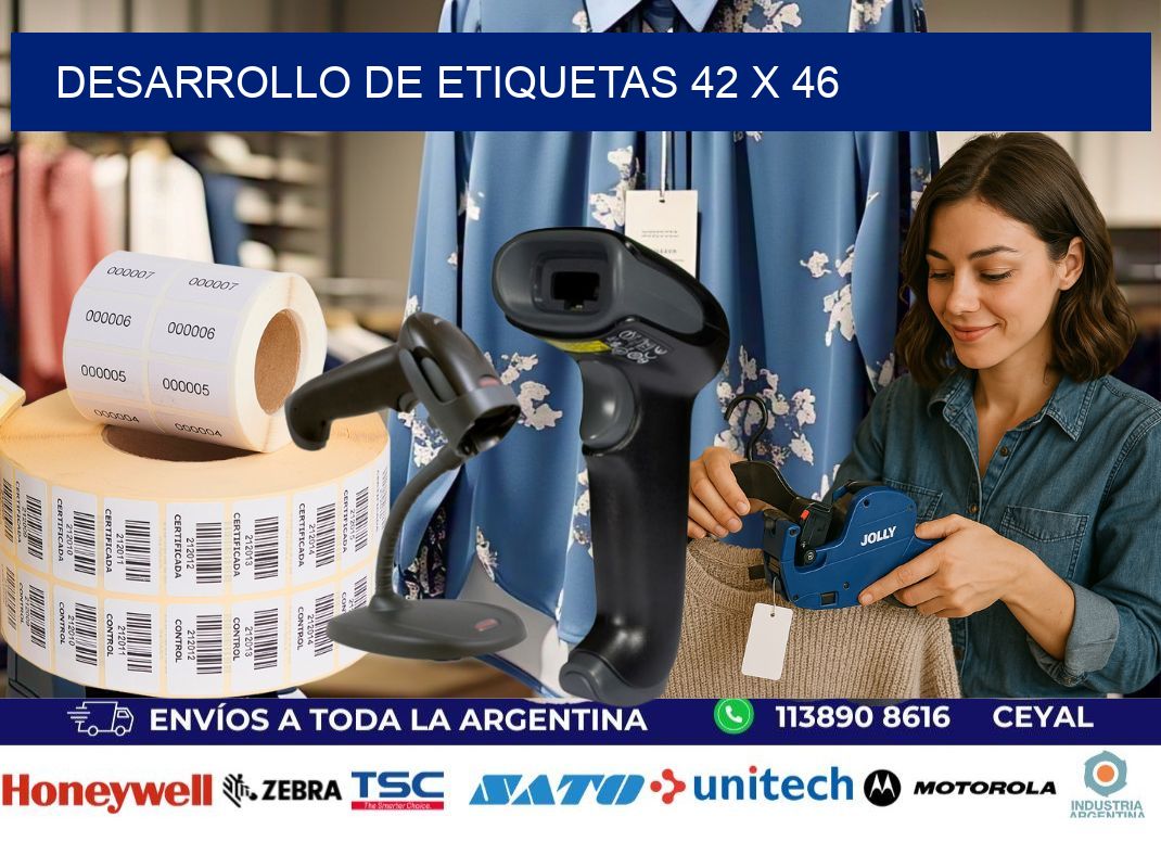 Desarrollo de etiquetas 42 x 46