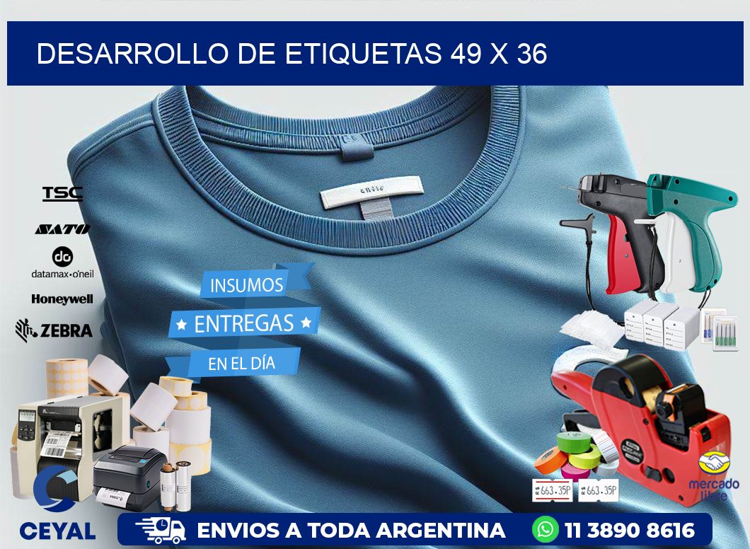 Desarrollo de etiquetas 49 x 36