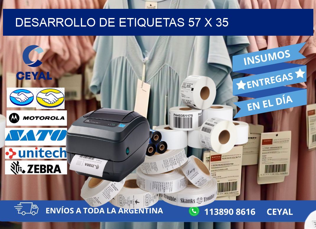 Desarrollo de etiquetas 57 x 35