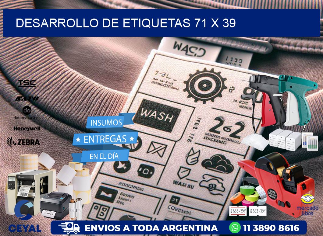Desarrollo de etiquetas 71 x 39
