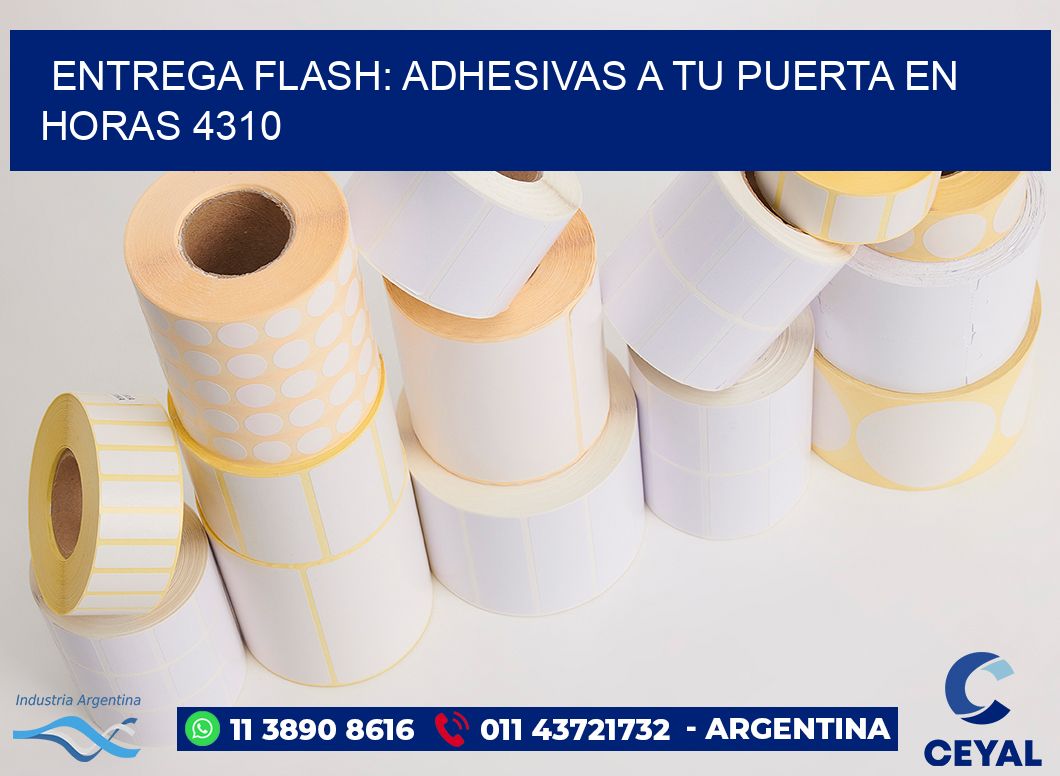 Entrega Flash: Adhesivas A Tu Puerta en Horas 4310