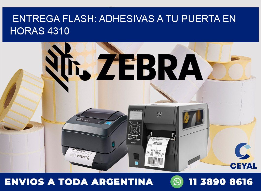 Entrega Flash: Adhesivas A Tu Puerta en Horas 4310