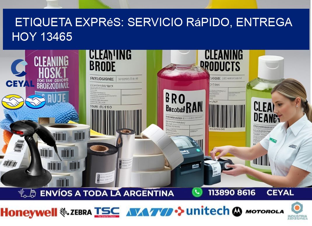 Etiqueta Exprés: Servicio Rápido, Entrega Hoy 13465
