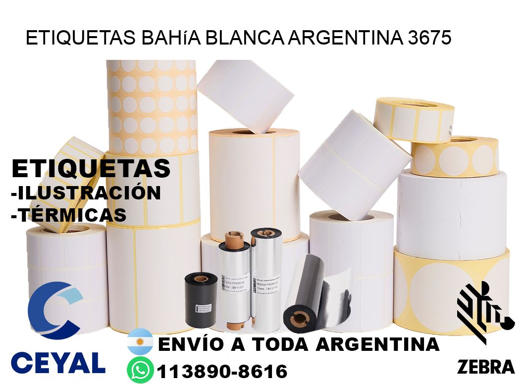 Etiquetas Bahía Blanca Argentina 3675