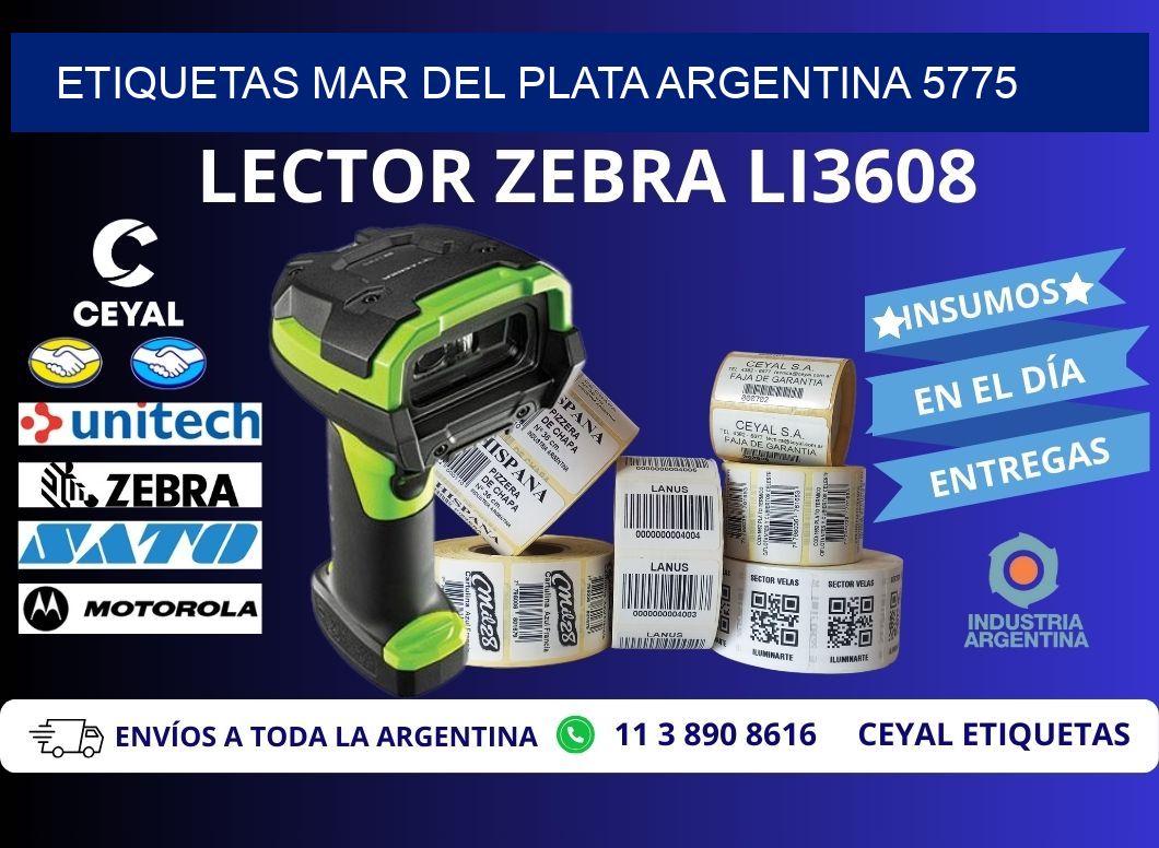 Etiquetas Mar del Plata Argentina 5775