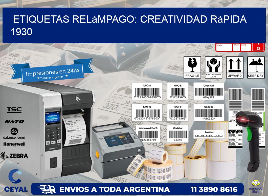 Etiquetas Relámpago: Creatividad Rápida 1930