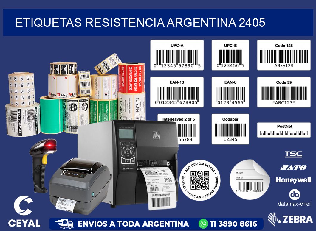 Etiquetas Resistencia Argentina 2405