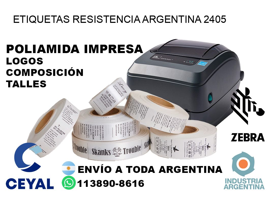 Etiquetas Resistencia Argentina 2405