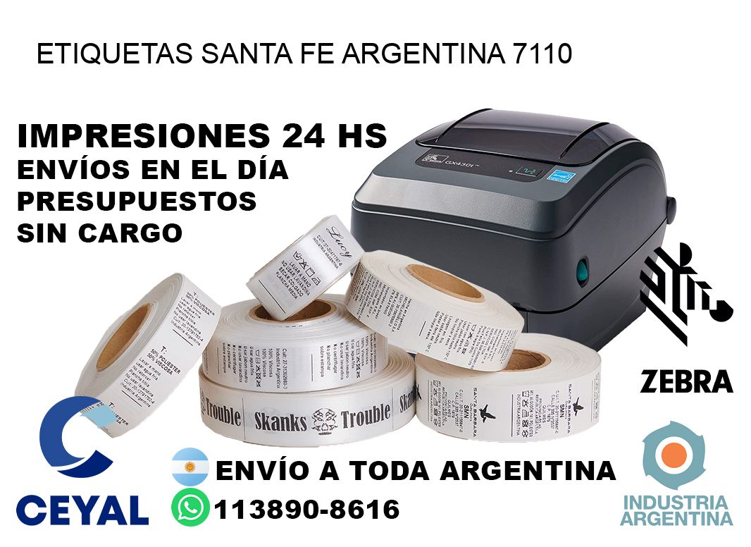 Etiquetas Santa Fe Argentina 7110