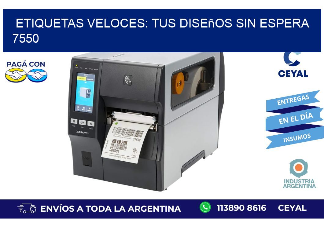 Etiquetas Veloces: Tus Diseños sin Espera 7550