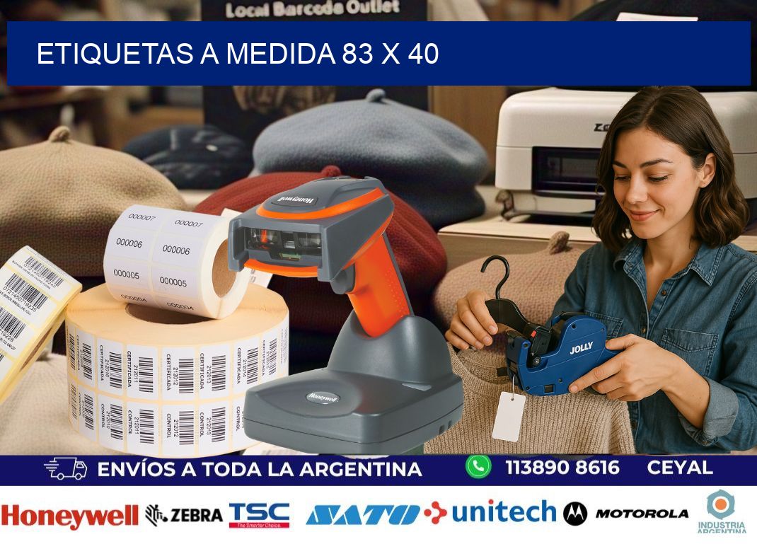Etiquetas a medida 83 x 40