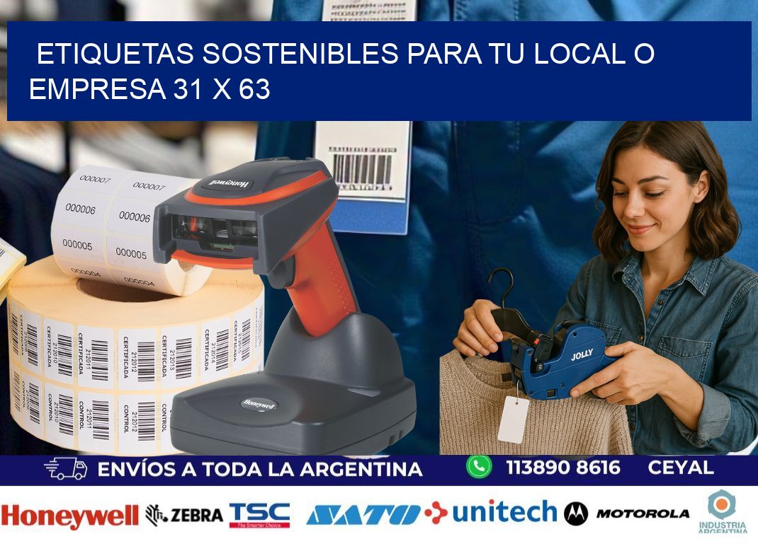 Etiquetas sostenibles para tu local o empresa 31 x 63