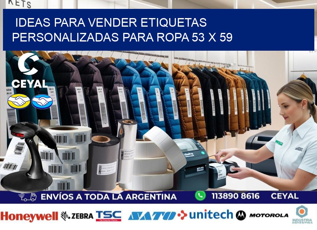 Ideas para Vender Etiquetas Personalizadas para Ropa 53 x 59