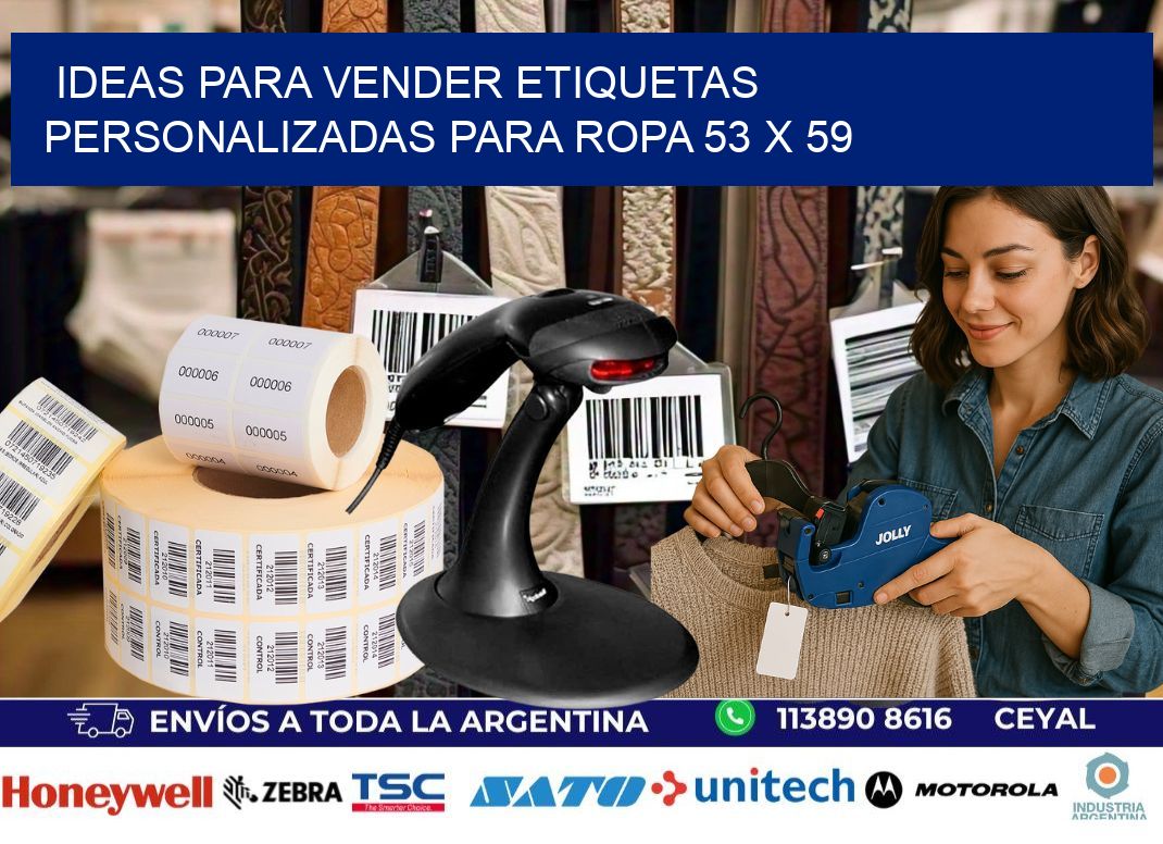 Ideas para Vender Etiquetas Personalizadas para Ropa 53 x 59