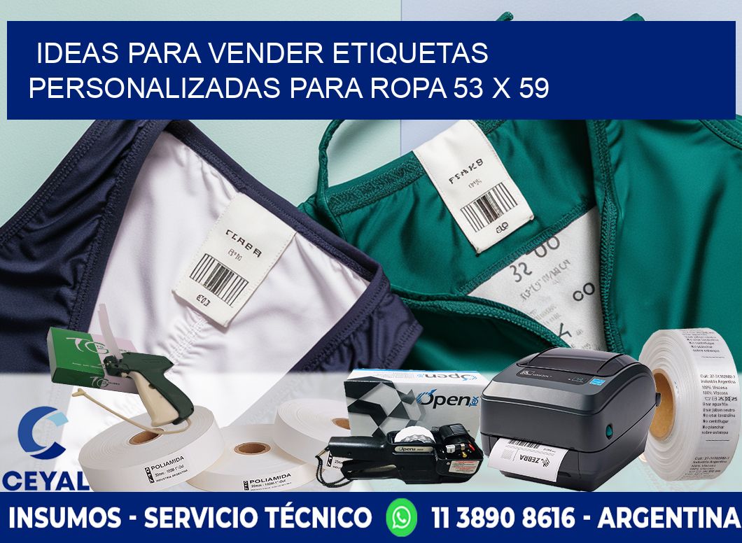 Ideas para Vender Etiquetas Personalizadas para Ropa 53 x 59