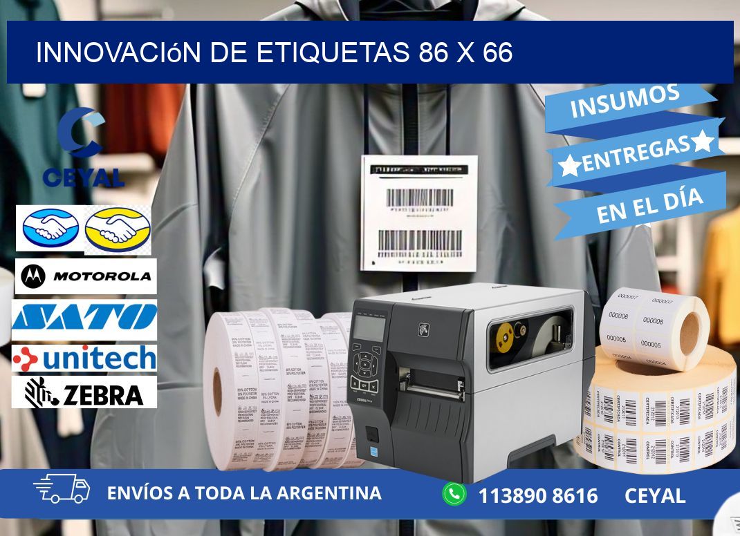 Innovación de etiquetas 86 x 66