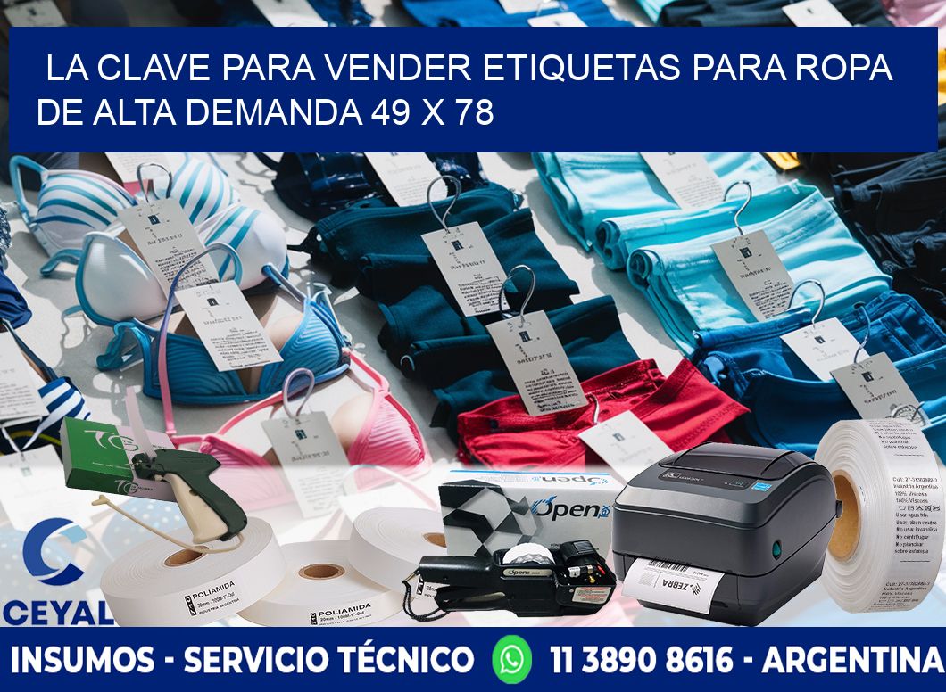 La Clave para Vender Etiquetas para Ropa de Alta Demanda 49 x 78