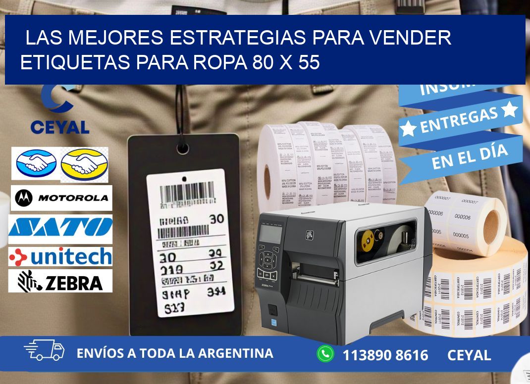 Las Mejores Estrategias para Vender Etiquetas para Ropa 80 x 55