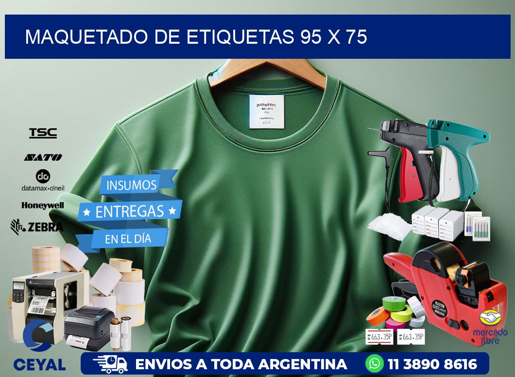 Maquetado de etiquetas 95 x 75