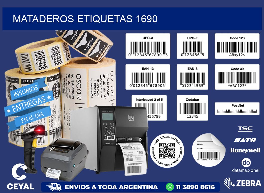 Mataderos etiquetas 1690